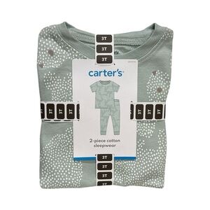 Carter's Sage Green Cotton Sleepwear Set - Size 3T